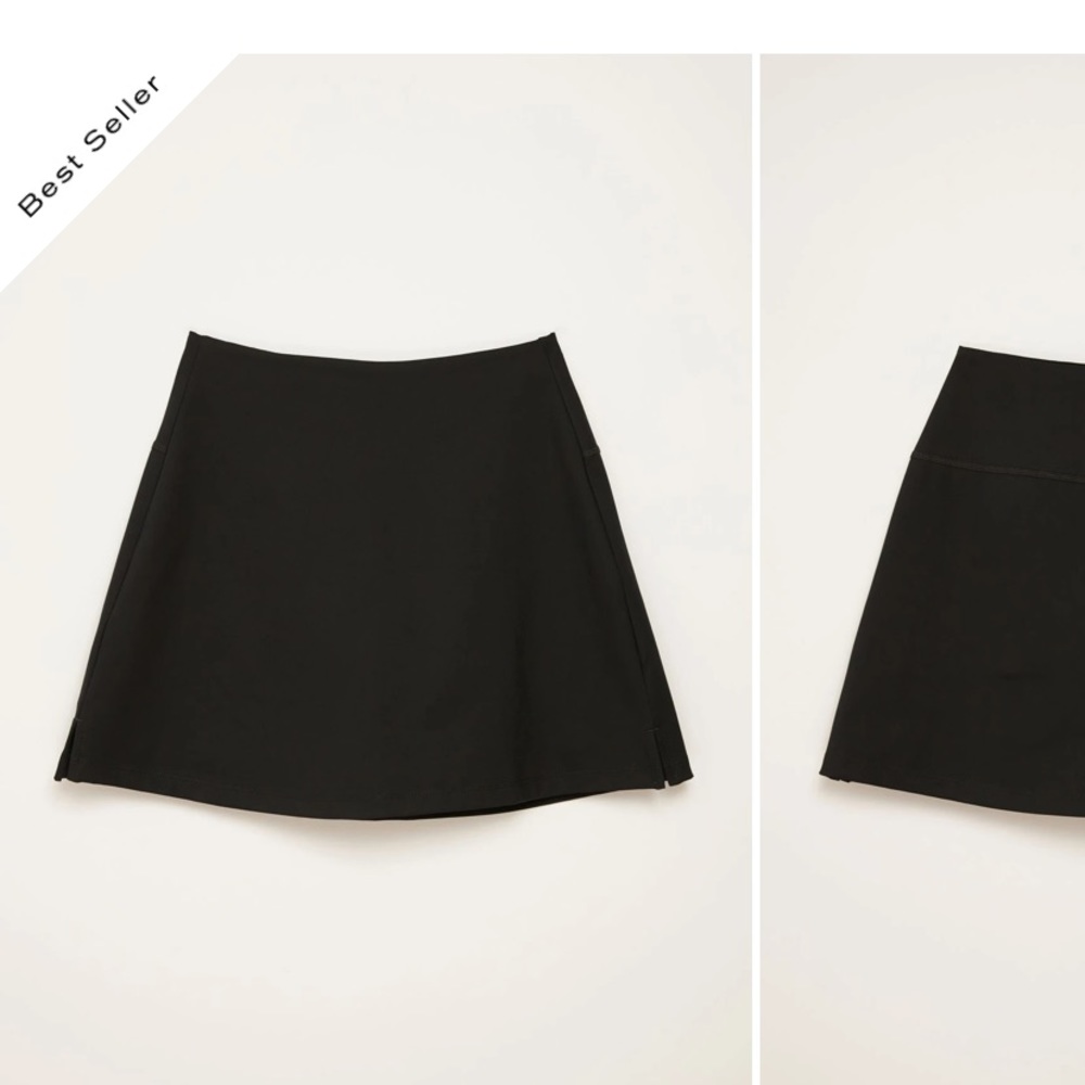 The skort. Girlfriend collective. Black. Large.